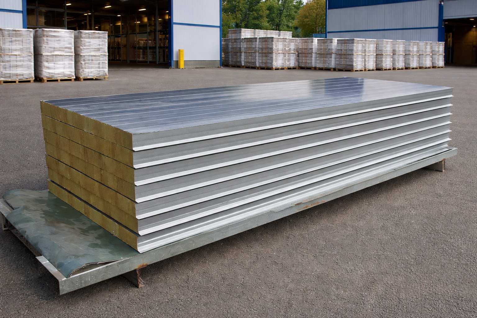 Сэндвич-панели из нержавеющей стали для коммерческих объектов